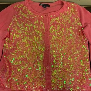 Pink Gap Girls Button Sweater